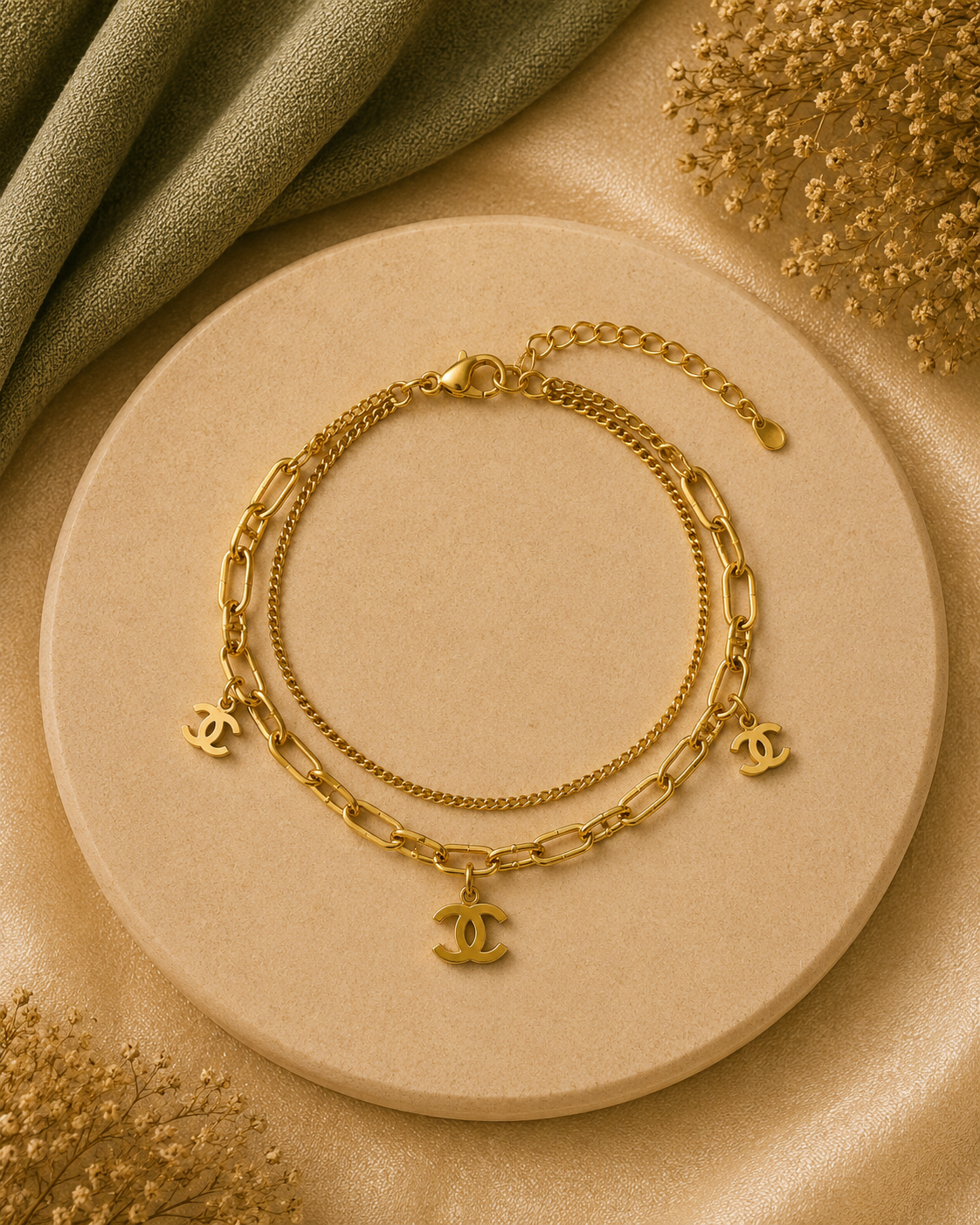 Luxe Charm Layered Bracelet